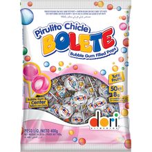 Pirulito Chicle Bolete Tutti Frutti 400g - Dori Alimentos - Magazine 25