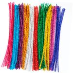 Haste de Chenille Glitter 30 cm - Sortido - 100 unidades - Magazine 25