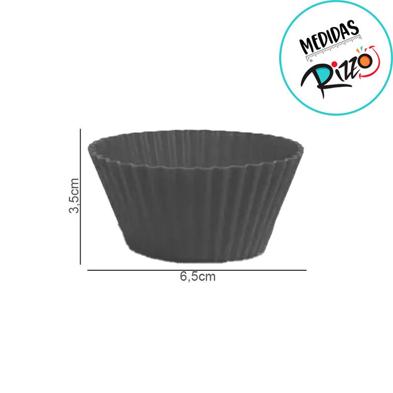 Forminhas de Silicone para Cupcake - 6,5cm - 6 unidades - Clink - Magazine 25