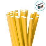 Canudo de Papel - Amarelo - 20cm - 20 unidades - Cromus - Magazine 25