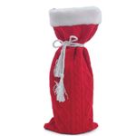 Saco Decorativo de Natal para Garrafa - Vermelho - 35cm - 1 unidade - Cromus - Magazine 25