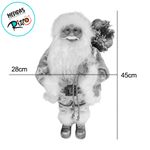 Papai Noel Decorativo Rosa - 45cm - 1 unidade - Cromus - Magazine 25