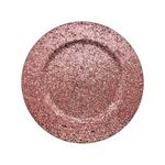 Sousplast Glitter Rose - 33cm - 1 unidade - Cromus - Magazine 25