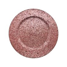 Sousplast Glitter Rose - 33cm - 1 unidade - Cromus - Magazine 25