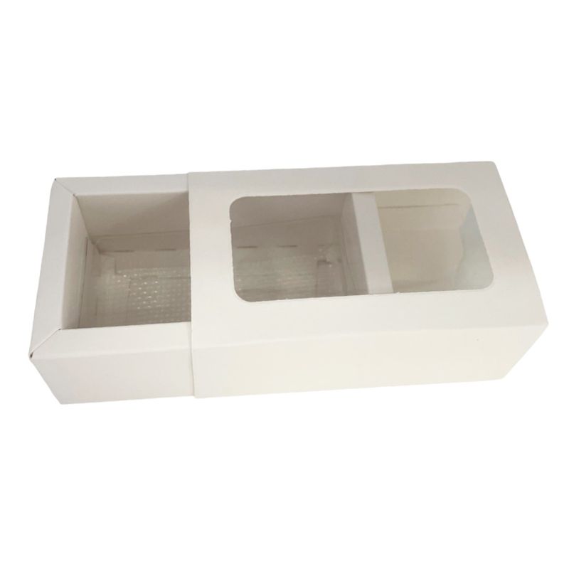 Caixa Gaveta 2 Cavidades - Branco - 5 unidades - Crystal - Magazine 25