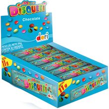 Pastilha Mini Disqueti Chocolate Confeitado - Caixa - Dori Alimentos - Magazine 25