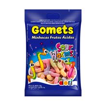 Bala de Goma Gomets Minhocas de Frutas Ácidas - 150g - 1 unidade - Dori - Magazine 25