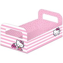 Caixote de Papel Cartão M - Hello Kitty Rosa - 3 unidades - Festcolor - Magazine 25