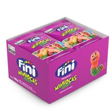 Bala Minhoca Azedinha - 180g  - 12 unidades - Fini - Magazine 25