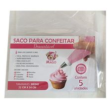 Saco para Confeitar Médio com 5 un. Mago