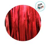 Cortina Decorativa Metalizada Glitter Vermelho 1x2m - 1 unidade - Magazine 25