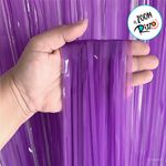 Cortina Decorativa Roxo Neon 1x2m - 1 unidade - Magazine 25