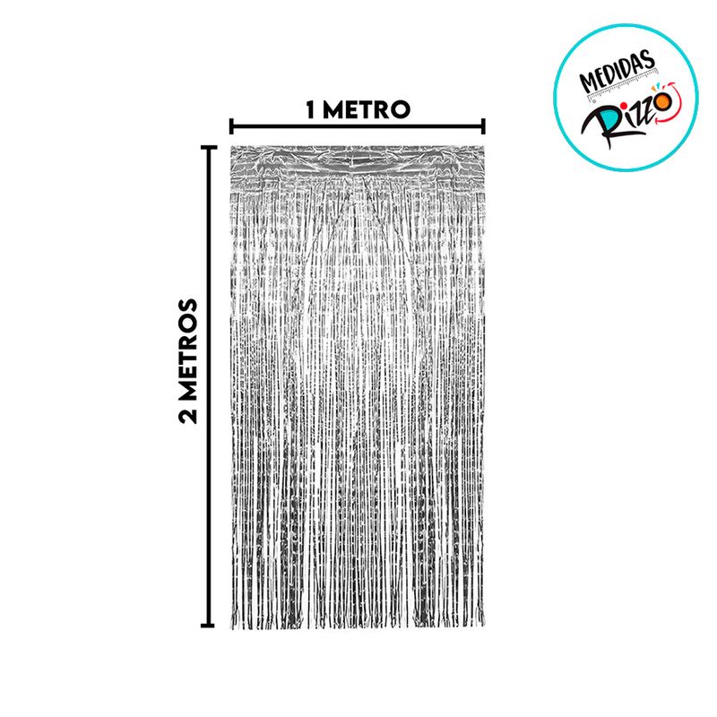 Cortina Decorativa Metalizada Holográfica Verde 1x2m - 1 unidade - Magazine 25