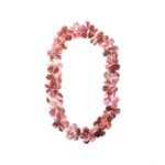 Colar Havaiano Flor Simples - Rose - 35cm - 1 unidade - Magazine 25