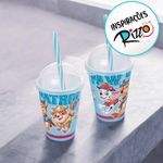 Copo Shake Patrulha Canina - Azul - 280ml - 1 unidade - Plasútil - Magazine 25