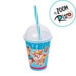 Copo Shake Patrulha Canina - Azul - 280ml - 1 unidade - Plasútil - Magazine 25