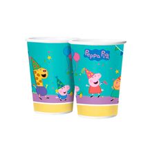 Copo de Papel - Peppa Pig Clássica - 180ml  - 8 unidades - Regina - Magazine 25