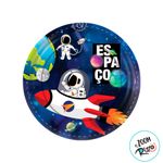Prato de Papel Redondo - Espacial - 8 unidades - Regina - Magazine 25