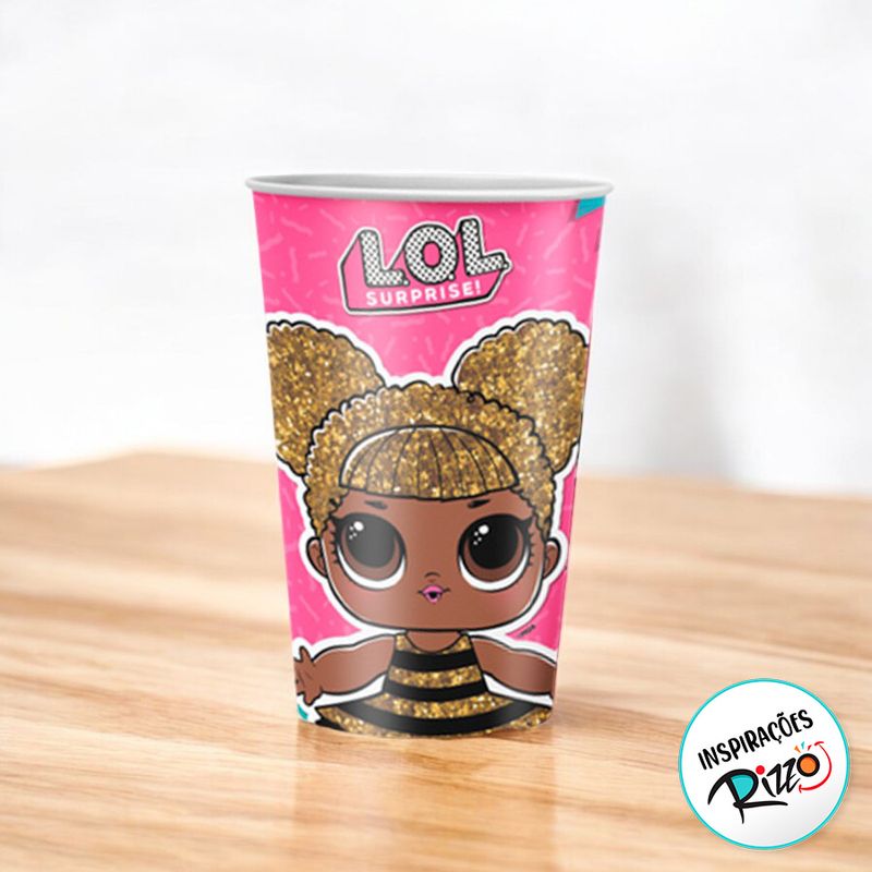 Copo de Papel - Lol Surprise 2 - 180ml - 8 unidades - Regina - Magazine 25