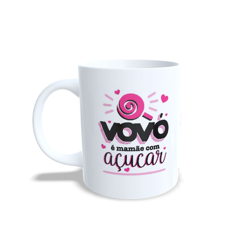 Caneca de Porcelana Vovó Doce - 1 unidade - Magazine 25