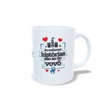 Caneca de Porcelana Histórias de Vovô - 1 unidade - Magazine 25