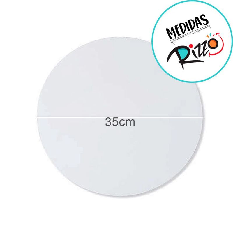 Base Para Bolo Cake Board em MDF - Branco - 35cm - 1 unidade - Magazine 25