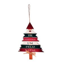 Mini Enfeite de Pendurar de Natal - Arvore de Pendurar - 18x13cmcm - 1 unidade - Magazine 25