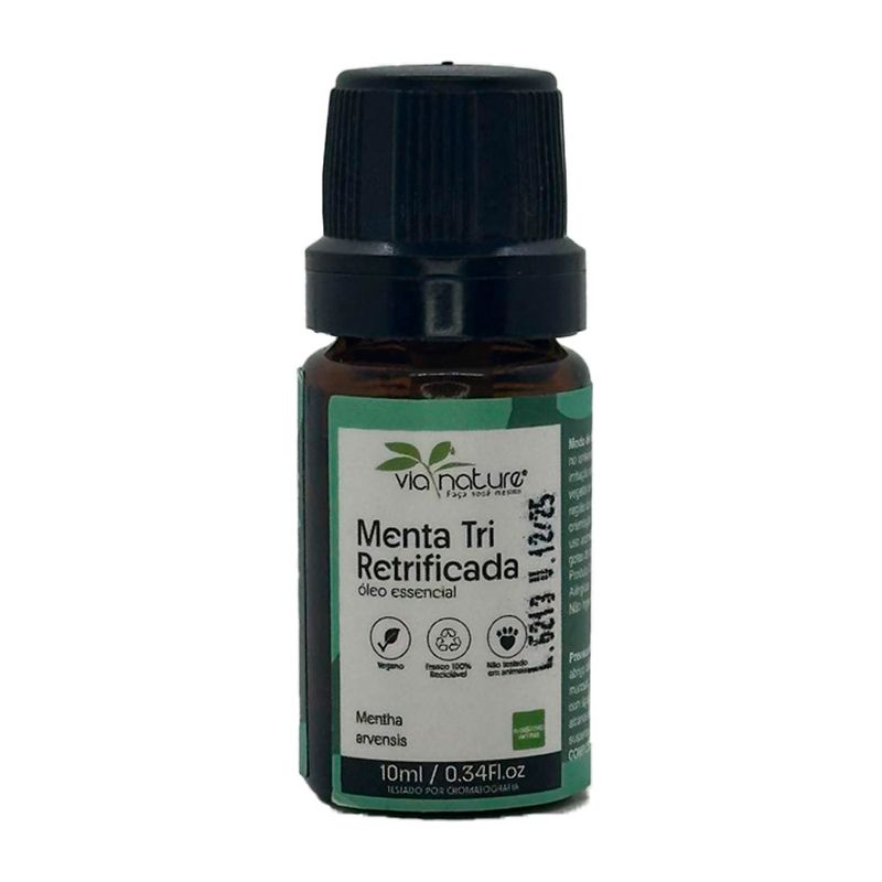 Óleo Essencial de Menta Tri Retrificada Concentrado - 10ml - 1 unidade - Magazine 25