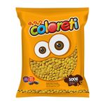 Pastilhas Confeitadas Sabor Chocolate Coloreti Amarelo - 500g - 1 unidade - Magazine 25