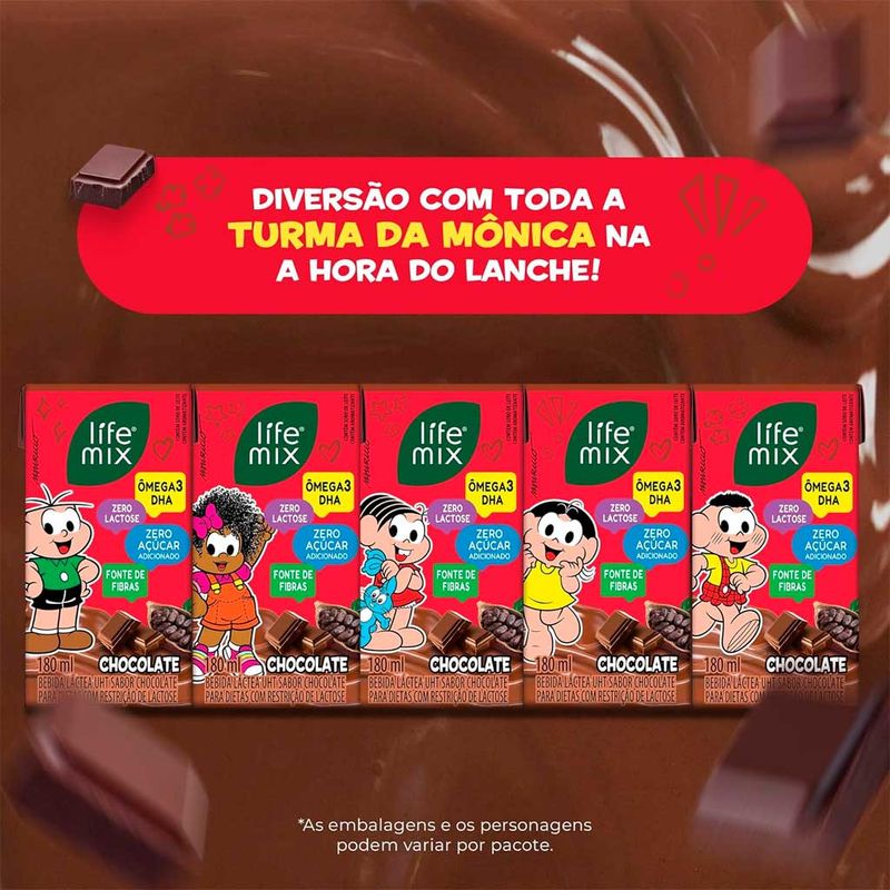 Achocolatado Pronto Turma da Mônica 180ml - Life Mix