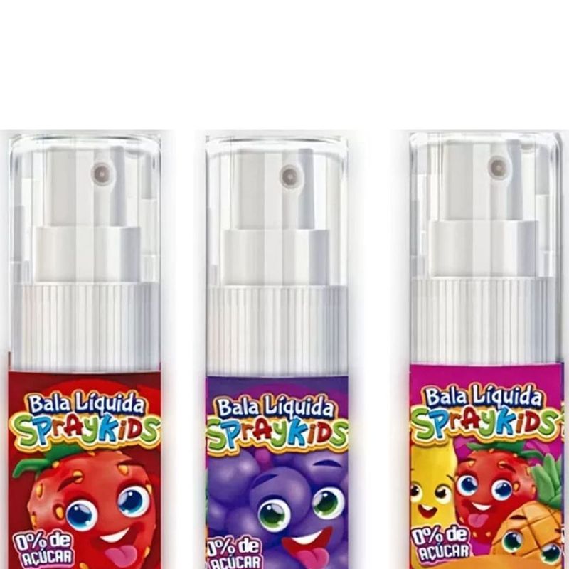 Bala Líquida Spraykids Frutas c/12 - Audaz