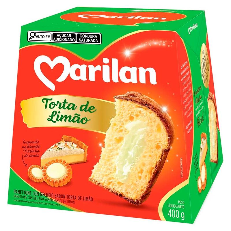 Panettone Recheado Torta de Limão 400g - Marilan