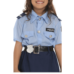 Fantasia Infantil de Policial Feminina com Saia e Boné Azul







 M