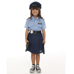 Fantasia Infantil de Policial Feminina com Saia e Boné Azul







 M