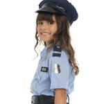 Fantasia Infantil de Policial Feminina com Saia e Boné Azul







 M