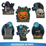 Kit Festa  Decoração de Halloween Horripilante 39 peças