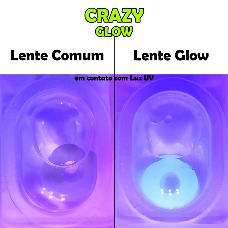 LENTE BRANCA GLOW - CRAZY