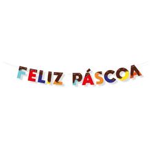 Faixa Decorativa Feliz Páscoa Cores - Cromus - Magazine 25