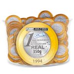 Moedas de Chocolate 1 Real 350g - Roma