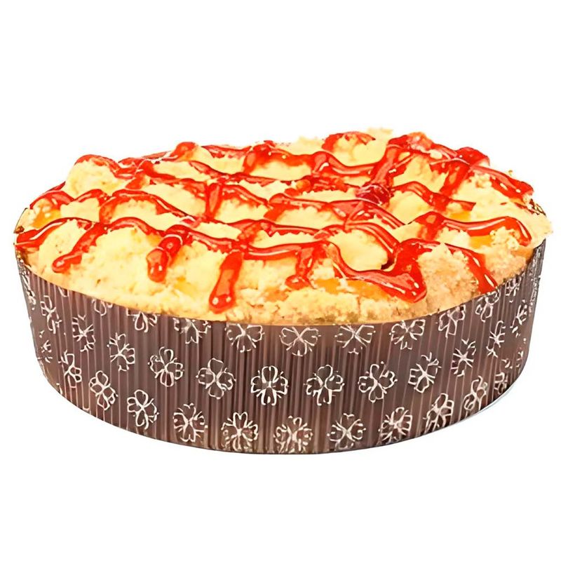 Formas Italianas Forneáveis Bolo Redondo Fiori 500g c/5 - Ultrafest