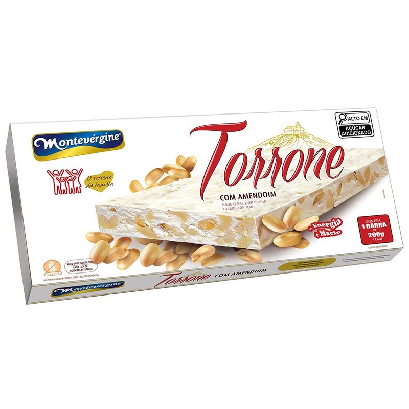 Torrone Amendoim 200g - Montevérgine