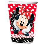 Minnie Mouse Red Copo Papel c/8 - Regina