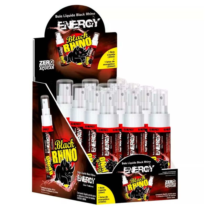 Bala Líquida Black Rhino Energy c/12 - Audaz Foods