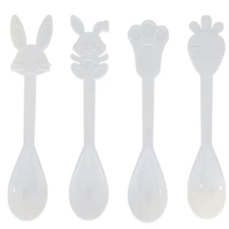 Colher de Páscoa Branca c/12 - Festplastik