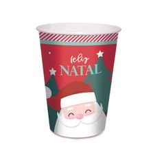 Copo de Papel Natal Candycane 240ml - 8 Un