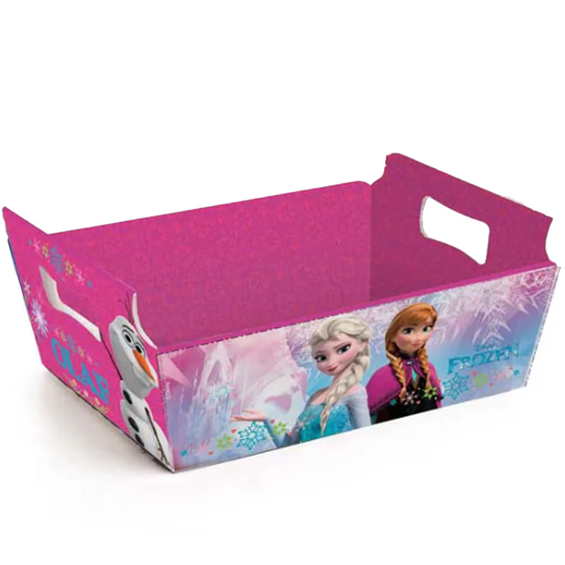 Cesta de Cartão Frozen MG 27x18,5x9,5cm - 1 Un