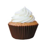 Forminha Para Bolinho Mini Cupcake Liso nº 2 Marrom - 45 Un