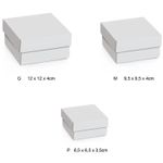 Mini Caixa Quadrada Relevo G 12x12x4cm Vermelho - 10 Un