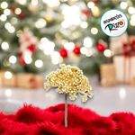 Pick Decorativo de Natal - Ouro Com Glitter - 15cm - 1 unidade - Cromus - Magazine 25