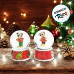 Enfeite Decorativo de Natal - Globo de Neve Com Mickey - 7cm - Disney Original - 1 unidade - Cromus - Magazine 25